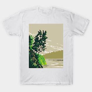 Lake Poinsett State Park on Western Bank of Lake Poinsett Crowley's Ridge Poinsett County Arkansas WPA Poster Art T-Shirt